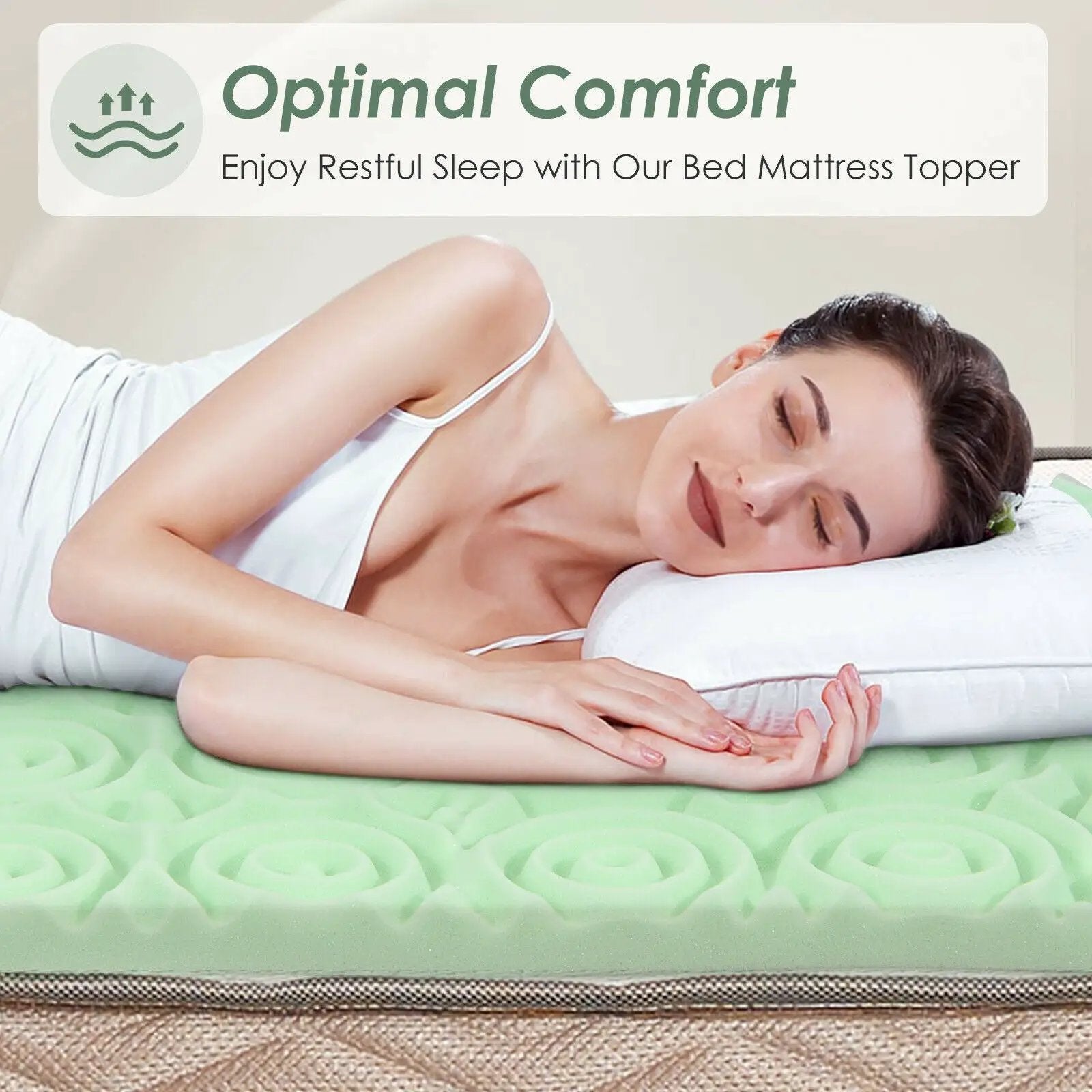 3 Inch Comfortable Mattress Topper Cooling Air Foam by DirectDeals