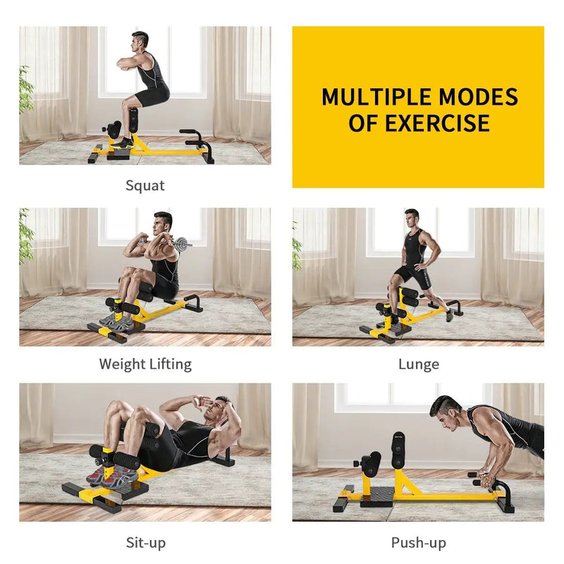 3-in-1 Sissy Squat Ab Workout Home Gym Sit-up Machine by DirectDeals