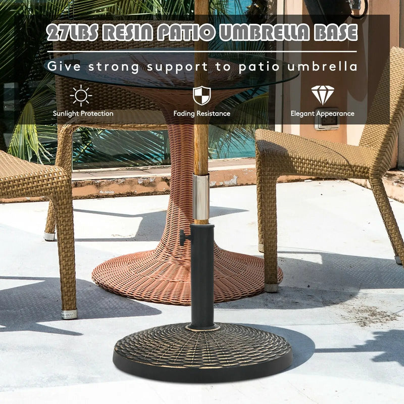 Kids Picnic Table with Stools and Foldable Adjustable Umbrella for Backyard and Patio by DirectDeals