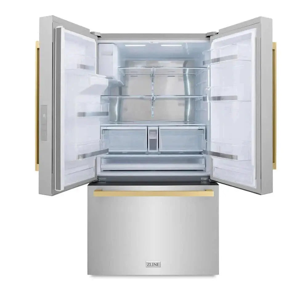 ZLINE 36" Refrigerator, Water, Ice Dispenser, Fingerprint Resistant, RSMZ-W-36-FCB by Farmhouse Kitchen and Bath