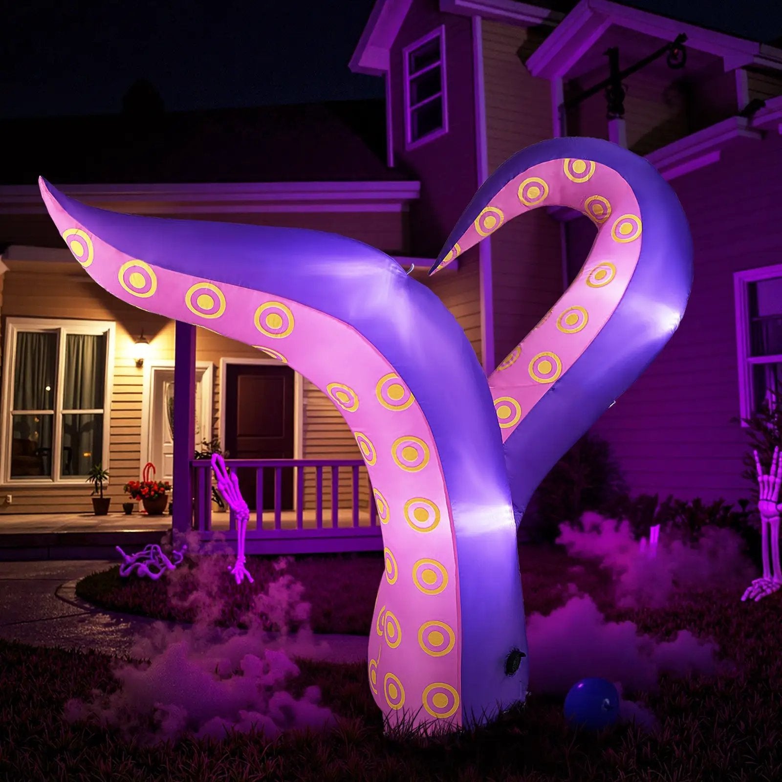 6.5 Ft Inflatable Tentacles with LED Lights and Suction Cups by DirectDeals
