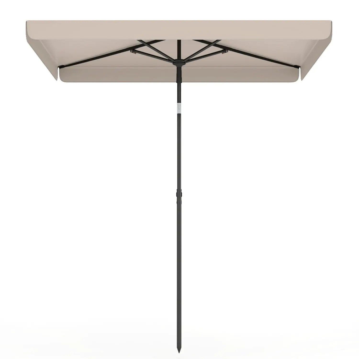 Rectangular Patio Umbrella 6.5 x 4.3 Ft with Tilt Adjustment by DirectDeals