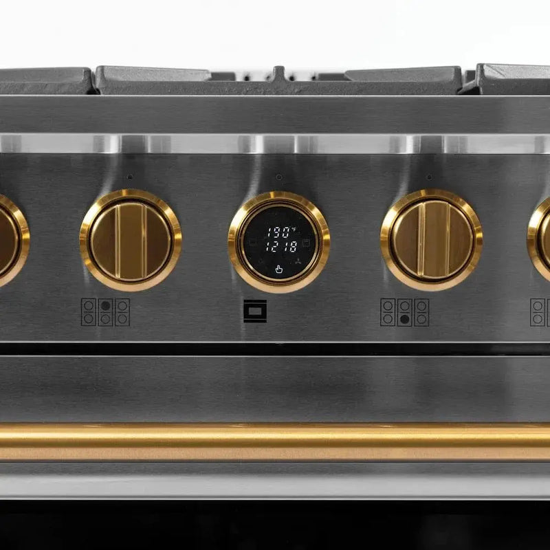 Kucht KX Series 36" Freestanding Dual Fuel Range KXP36-GL by Farmhouse Kitchen and Bath