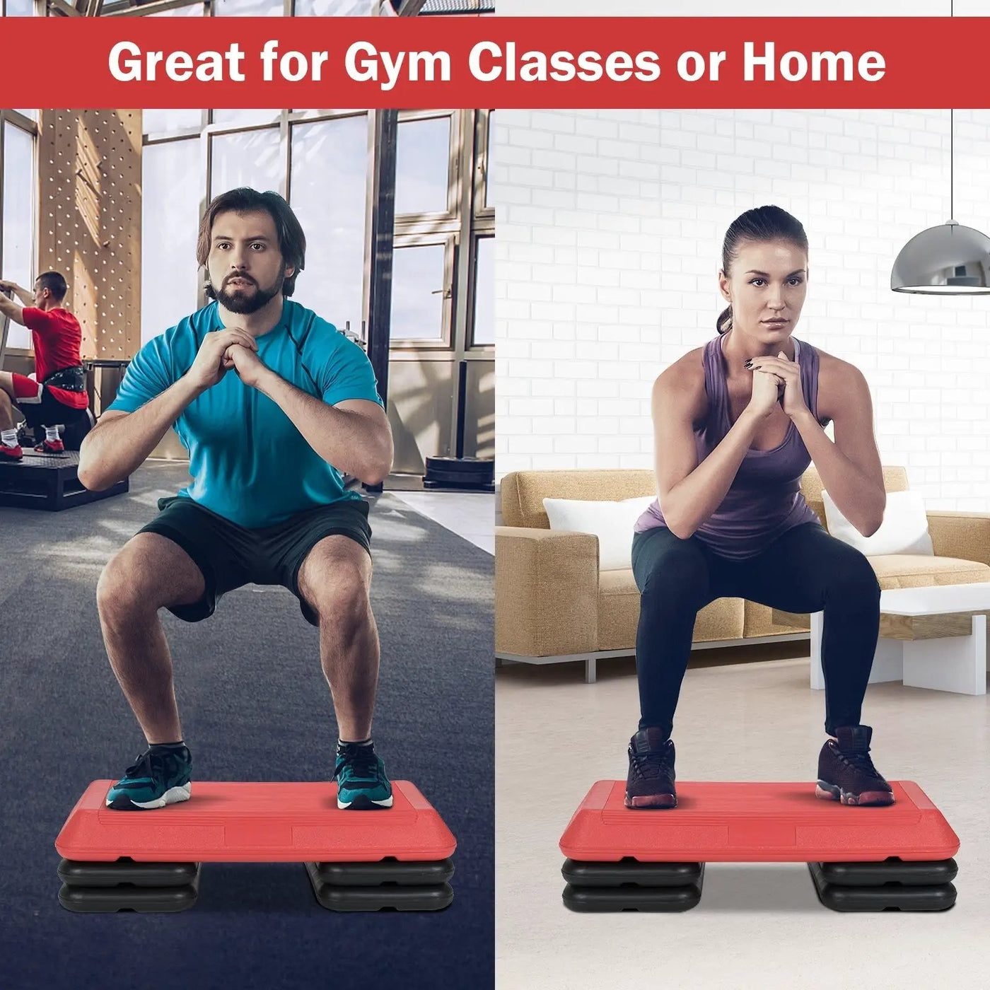 29 Inch Adjustable Workout Fitness Aerobic Stepper Exercise Platform by DirectDeals