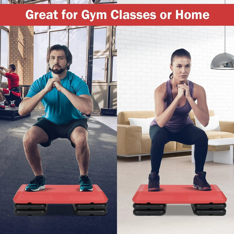 29 Inch Adjustable Workout Fitness Aerobic Stepper Exercise Platform by DirectDeals