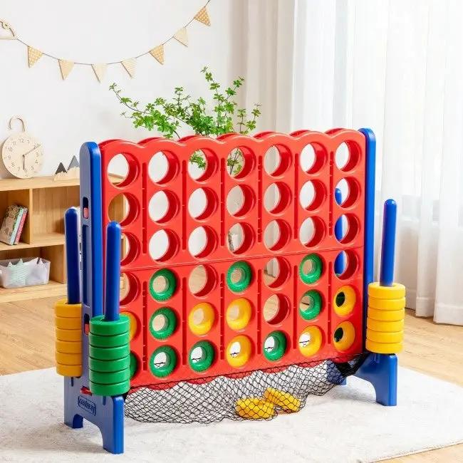 4-to-Score Giant Game Set with Net Storage-Blue by DirectDeals