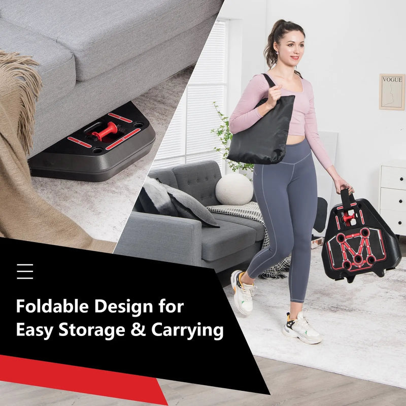 All-in-one Portable Pushup Board with Bag by DirectDeals