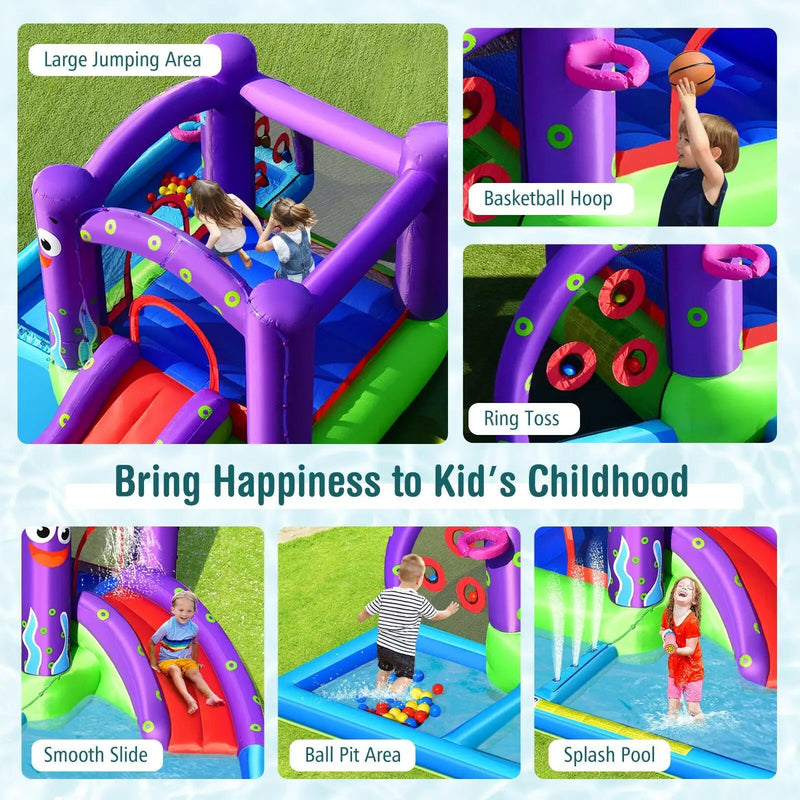Inflatable Water Slide Castle without Blower by DirectDeals