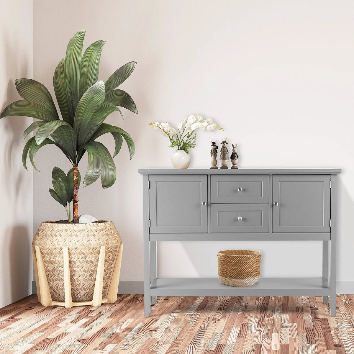 Wooden Sideboard Buffet Console Table with Drawers and Storage by DirectDeals