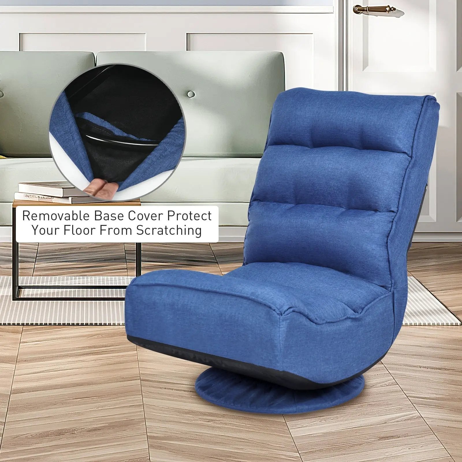 5-Position Folding Floor Gaming Chair by DirectDeals