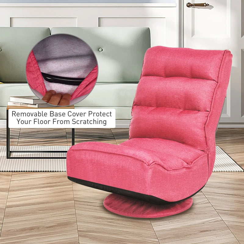 5-Position Folding Floor Gaming Chair by DirectDeals