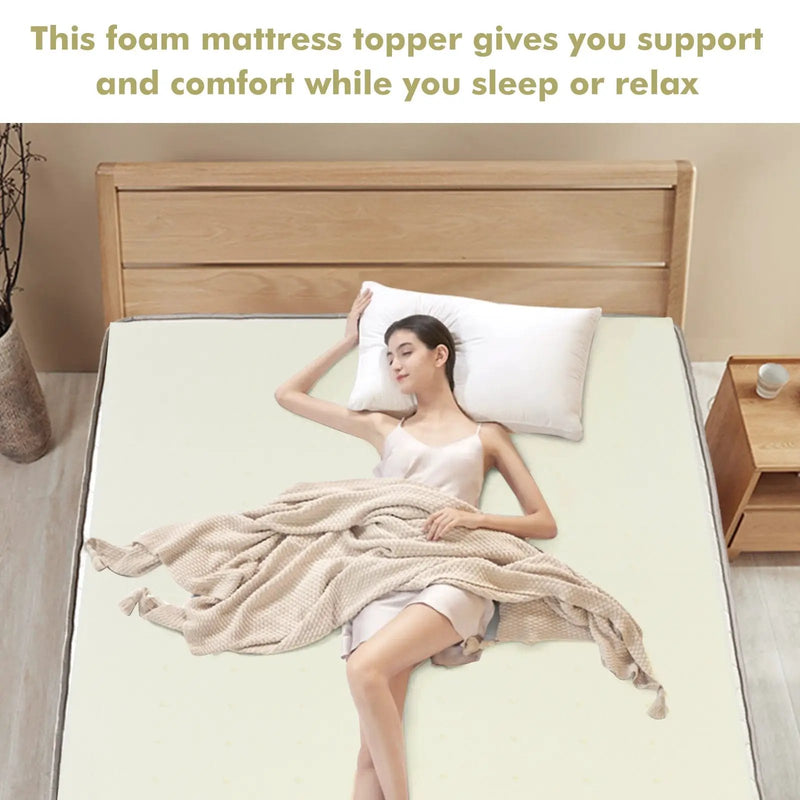 3-Inch Bed Mattress Topper Air Cotton for All Night’s Comfy Soft Mattress Pad by DirectDeals