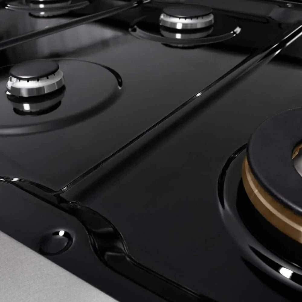 ZLINE 48" Paramount Gas Rangetop DuraSnow® Stainless Steel SRTS-48 by Farmhouse Kitchen and Bath