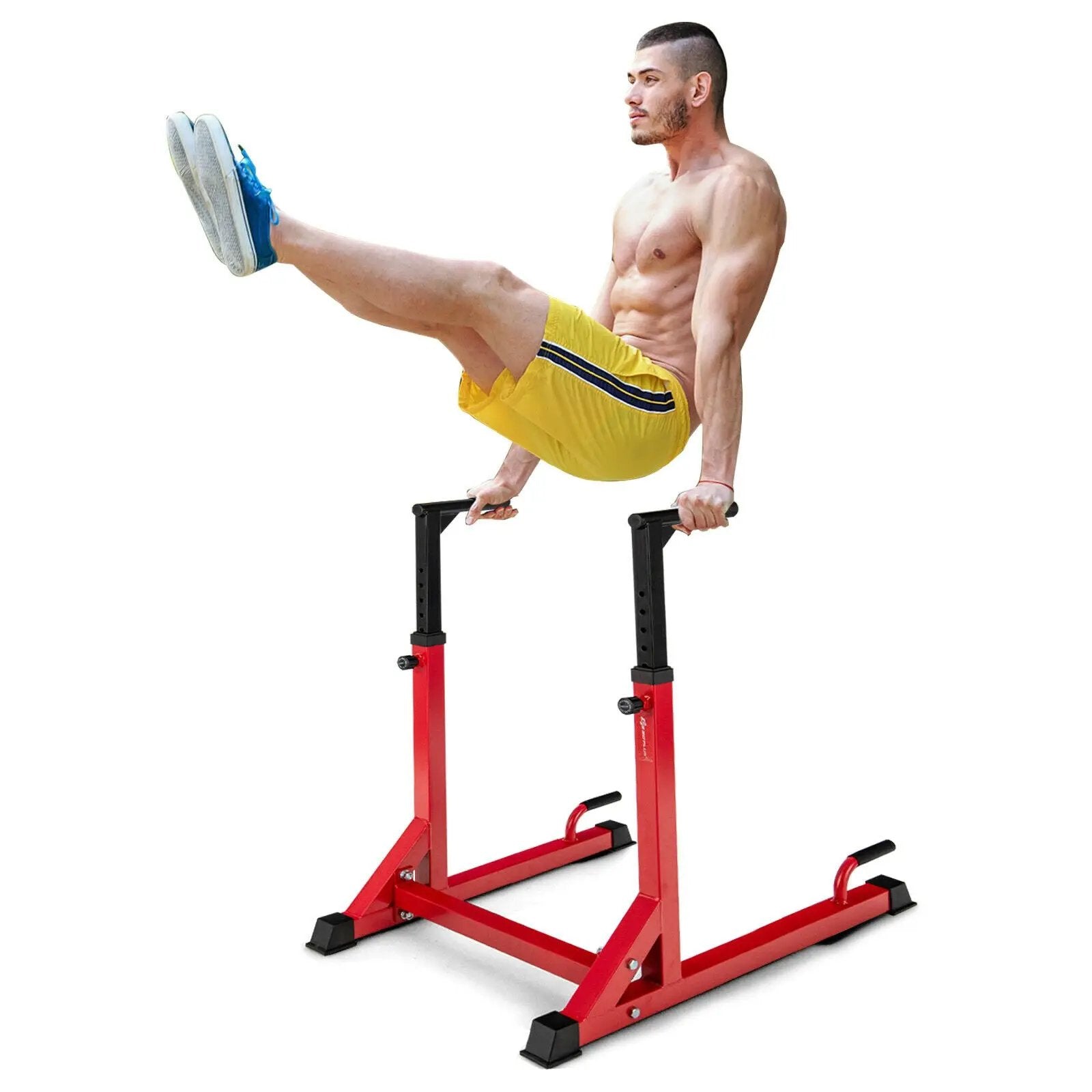 Adjustable Dip Bar with 10 Height Levels by DirectDeals