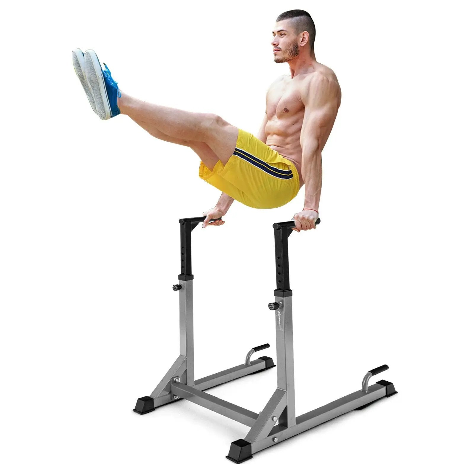 Adjustable Dip Bar with 10 Height Levels by DirectDeals
