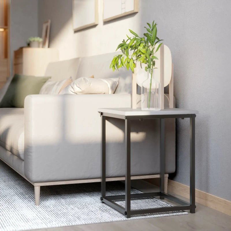 3-Piece Modern Faux Marble Coffee Table Set for Living Room by DirectDeals