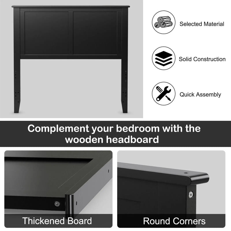 Solid Wood Flat Panel Headboard for Twin-size Bed by DirectDeals