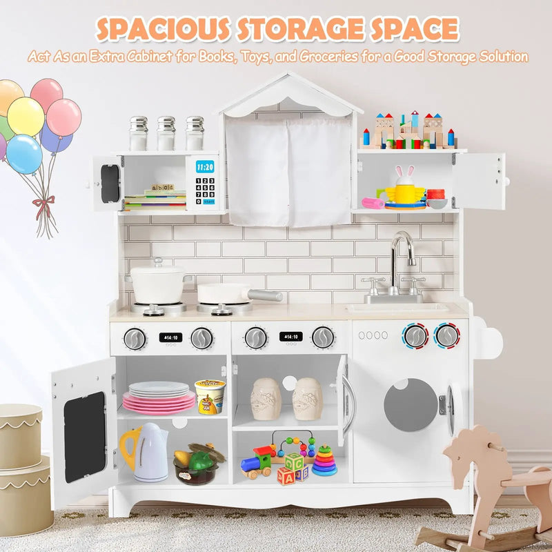 Wooden Kids Kitchen with Washing Machine by DirectDeals