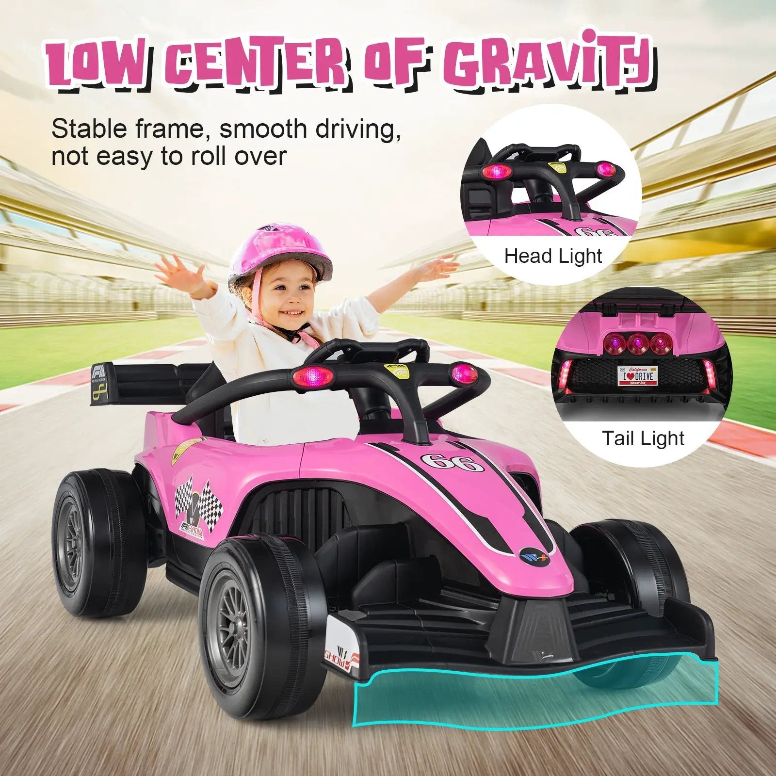 12V Kids Ride on Electric Formula Racing Car with Remote Control by DirectDeals