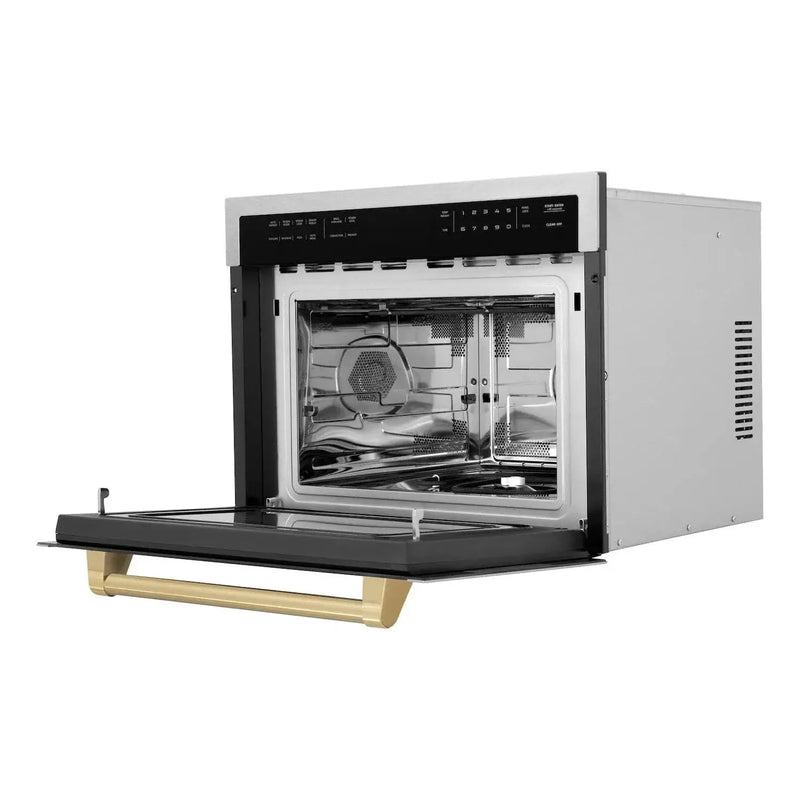 ZLINE 24” Convection Microwave, Stainless Steel, Bronze MWOZ-24-SS-CB by Farmhouse Kitchen and Bath