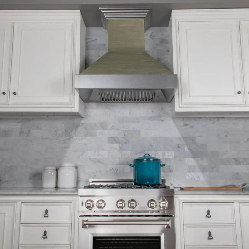 ZLINE 30" Wooden Wall Range Hood, CFM Motor 365YY-30 by Farmhouse Kitchen and Bath