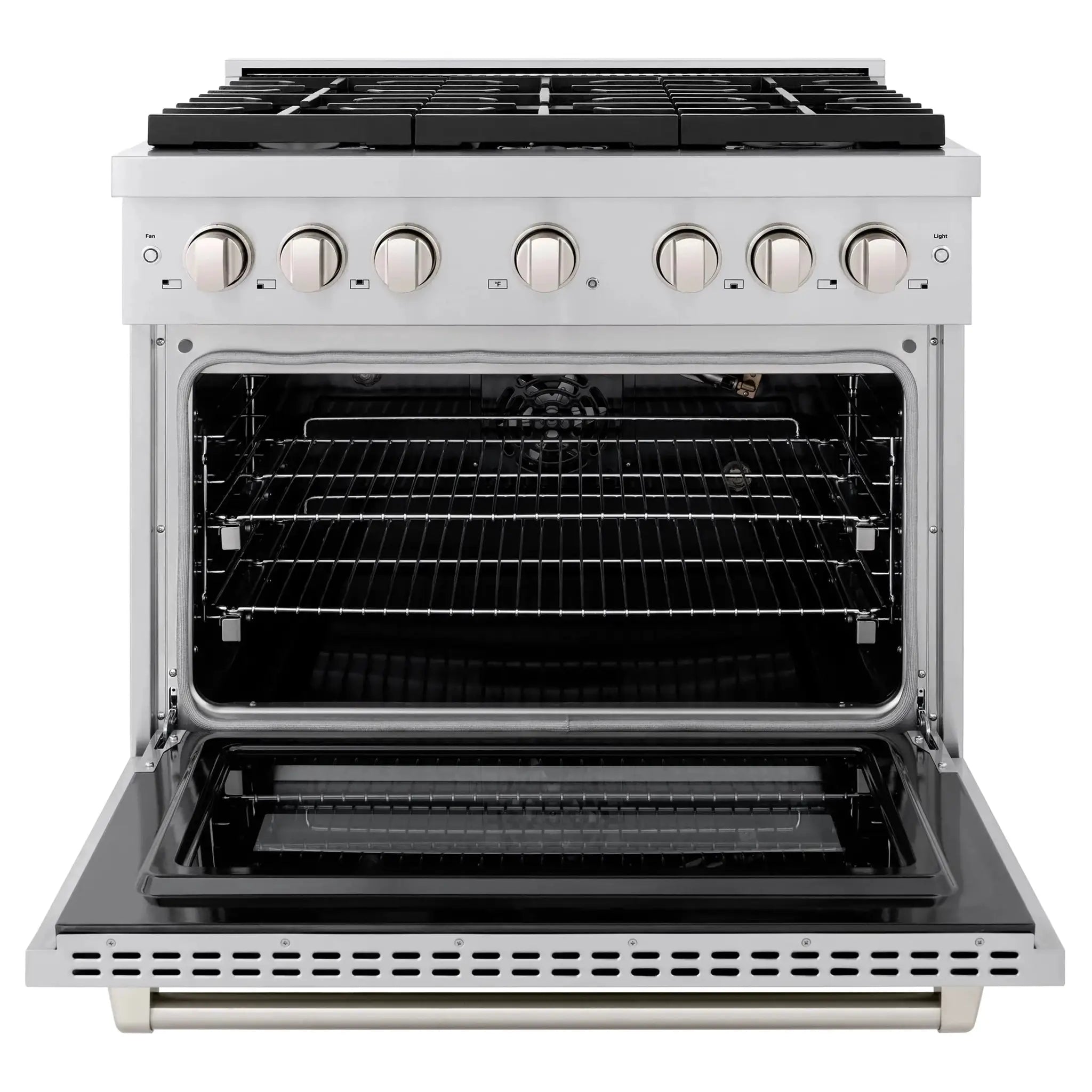 ZLINE 36"Paramount Dual Fuel Range Stainless Steel, SDR36 by Farmhouse Kitchen and Bath