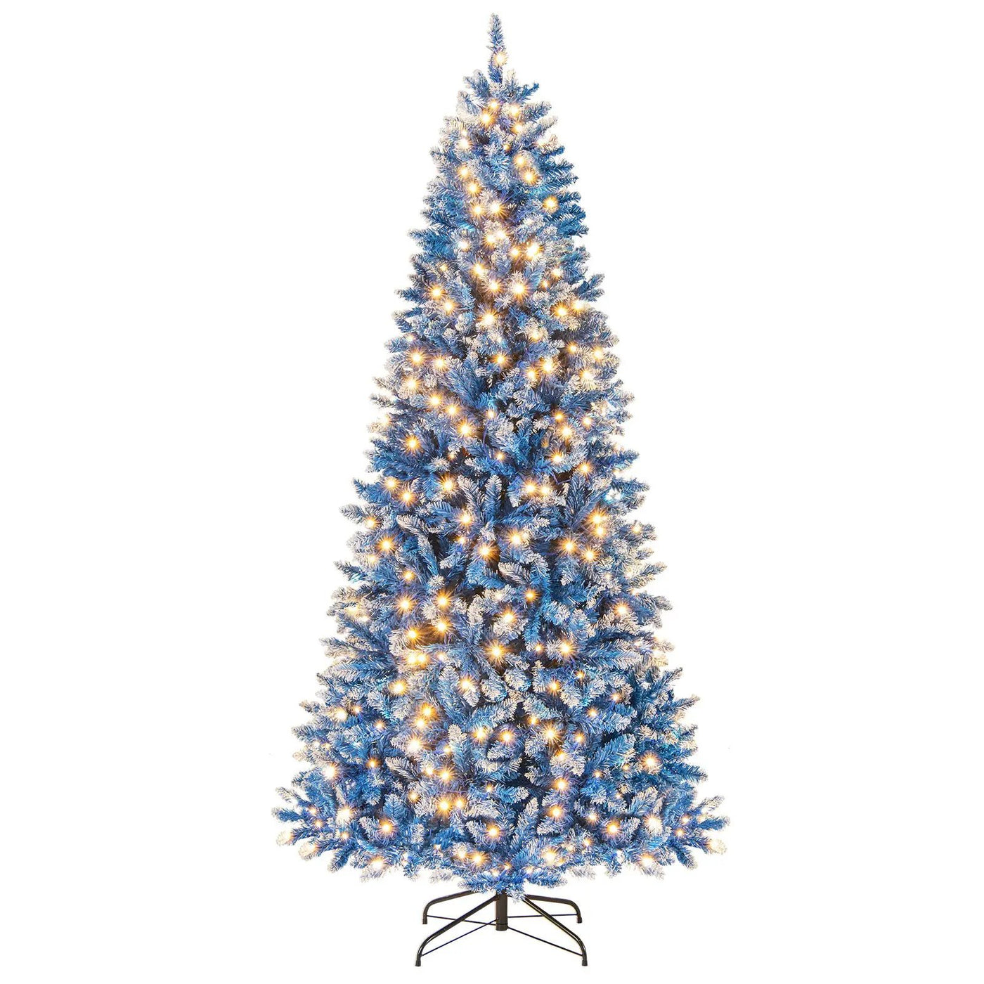 6/7/8/9 FT Artificial Christmas Tree with 767 Snowy Branch Tips by DirectDeals