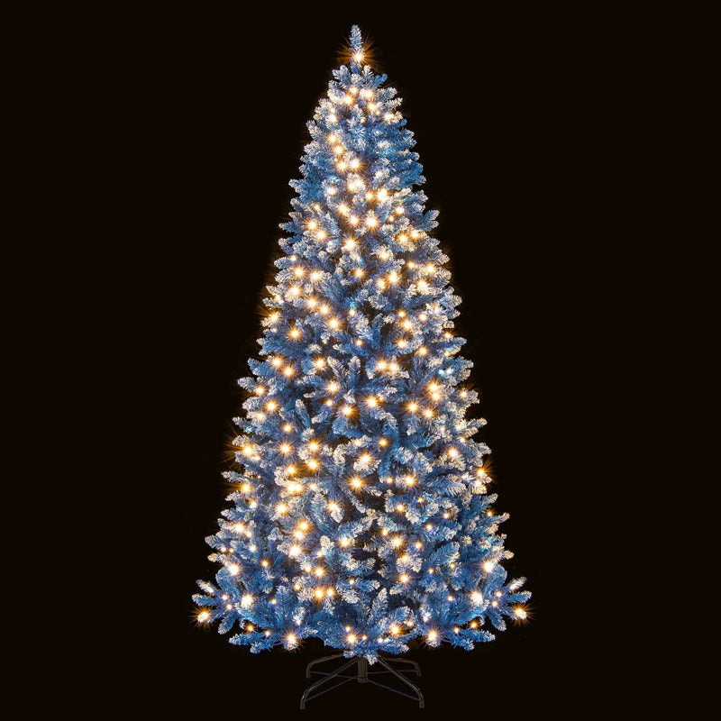 6/7/8/9 FT Artificial Christmas Tree with 767 Snowy Branch Tips by DirectDeals