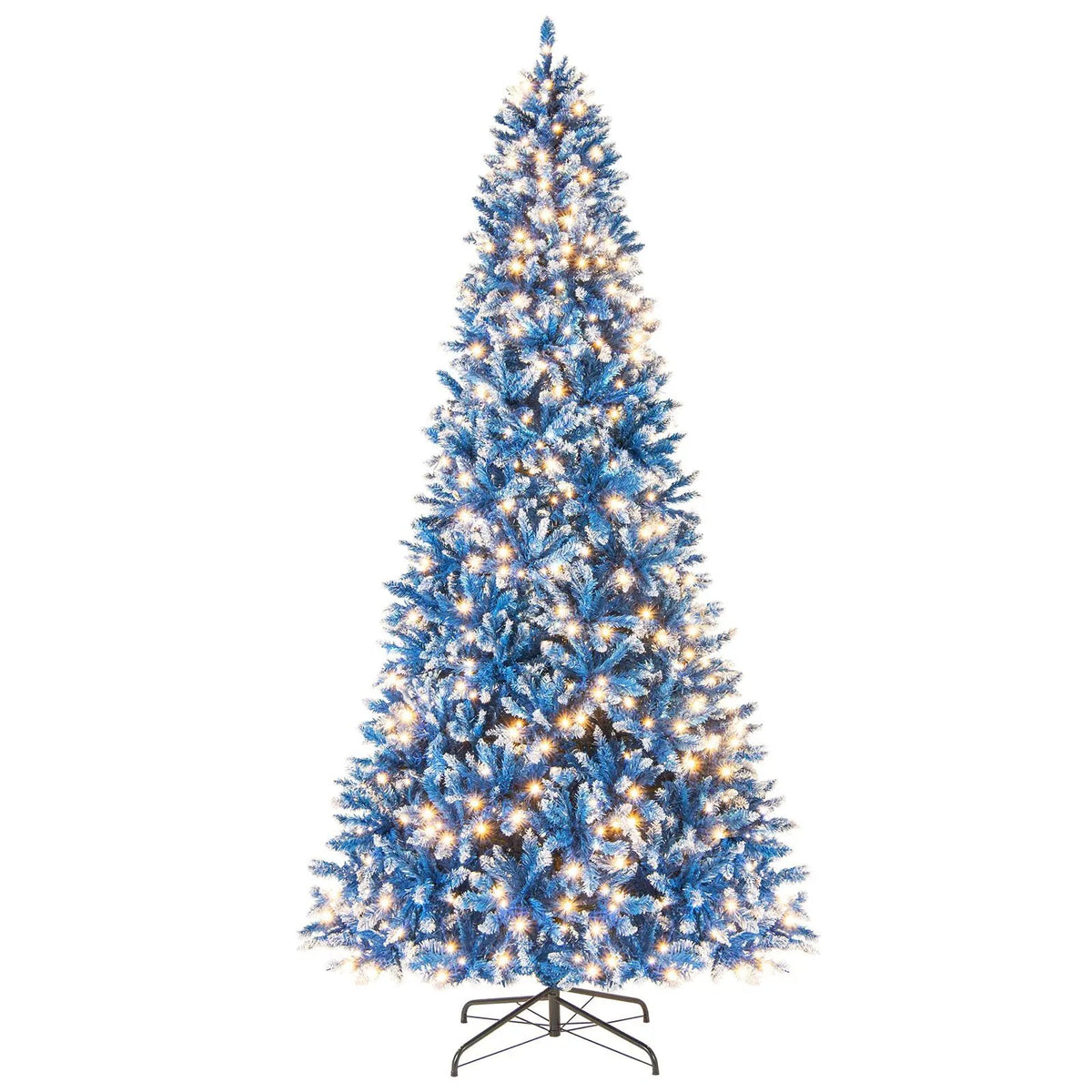 6/7/8/9 FT Artificial Christmas Tree with 767 Snowy Branch Tips by DirectDeals