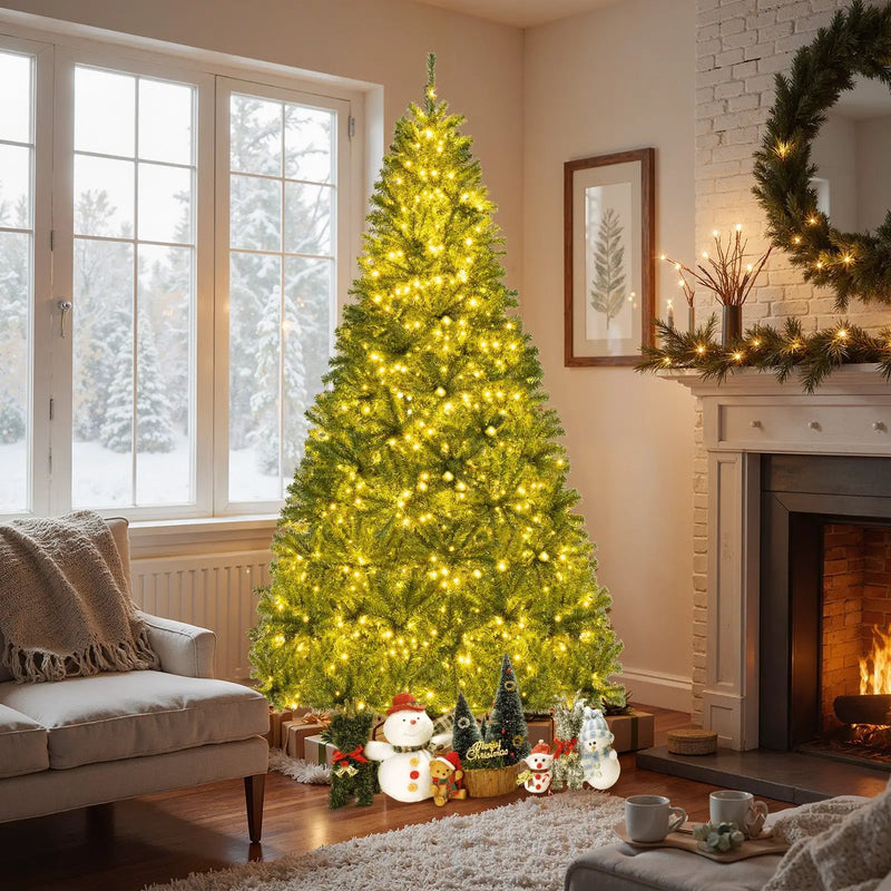 6/7/8 FT Pre-Lit Artificial Christmas Tree with Remote Control and LED Lights by DirectDeals