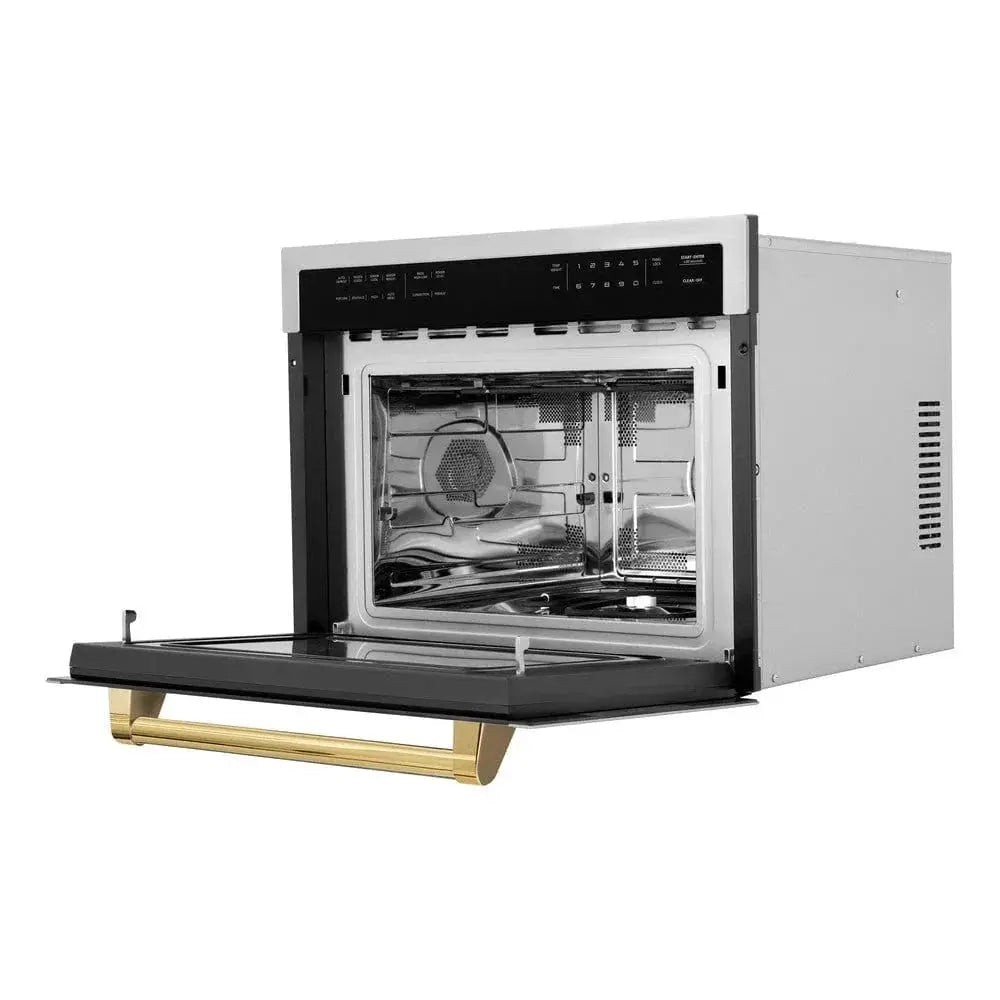 ZLINE 24" Convection Microwave, Stainless Steel, Gold MWOZ-24-G by Farmhouse Kitchen and Bath