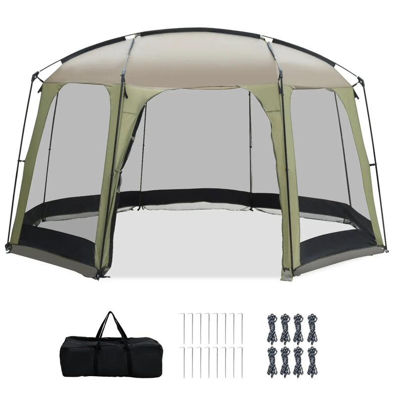 6-8 Person Netted Canopy Tent with Zippered Door by DirectDeals