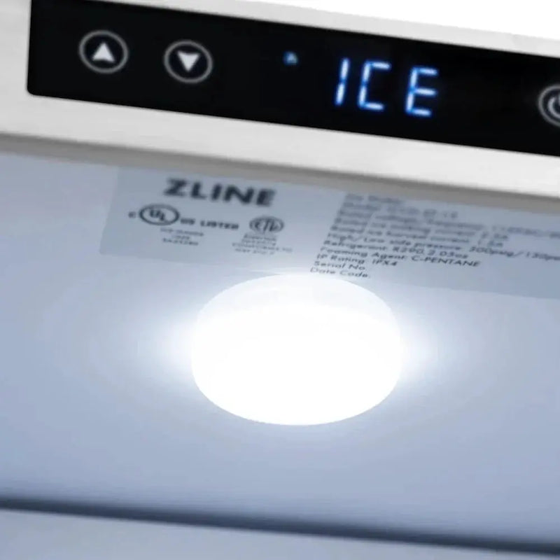 ZLINE 15" Touchstone Gourmet Ice Maker Drain Pump Stainless Steel Door IGMD-ST-15 by Farmhouse Kitchen and Bath