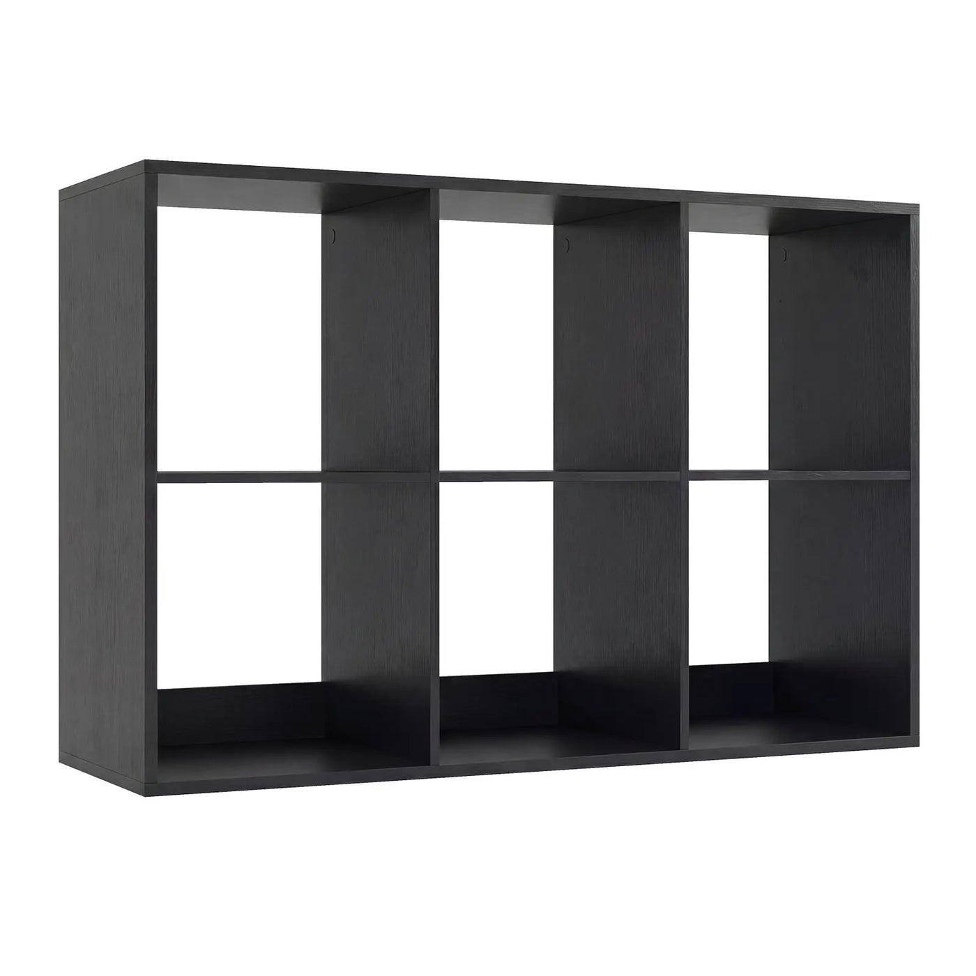 6 Cube Bookshelf with Back Guardrail for Living Room Bedroom by DirectDeals