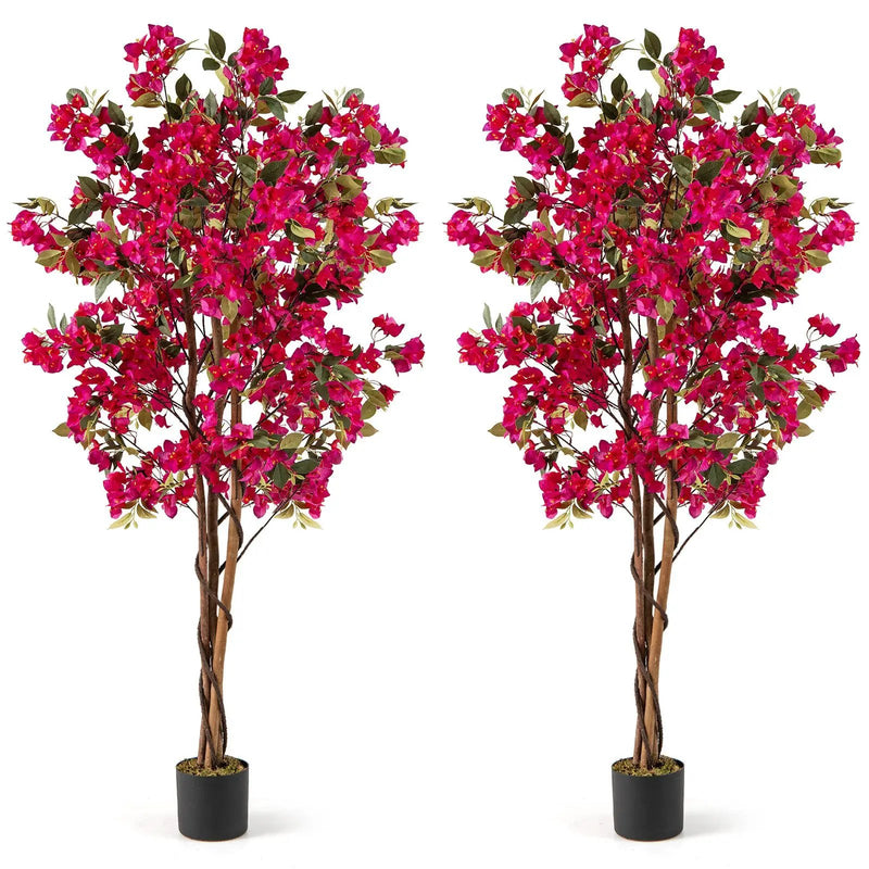 6 Feet Artificial Bougainvillea Tree with 910 Flowers by DirectDeals