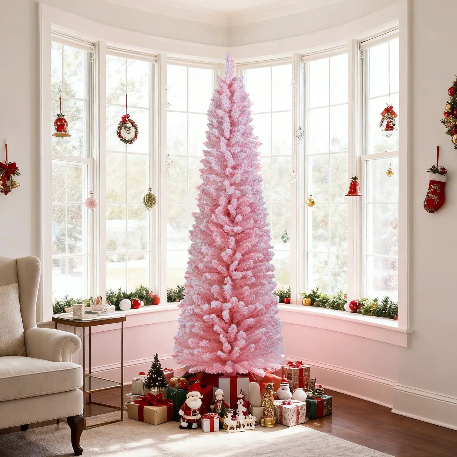6 FT Artificial Christmas Tree with 460 Branch Tips and Folding Metal Stand by DirectDeals