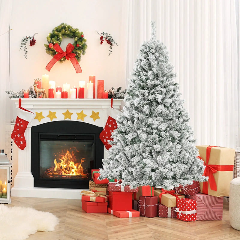 6/7/8 Feet Artificial Xmas Tree 3-Minute Quick Shape by DirectDeals