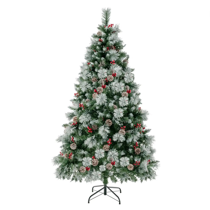 6 Feet Pre-Lit Artificial Christmas Tree with 350 LED Lights by DirectDeals