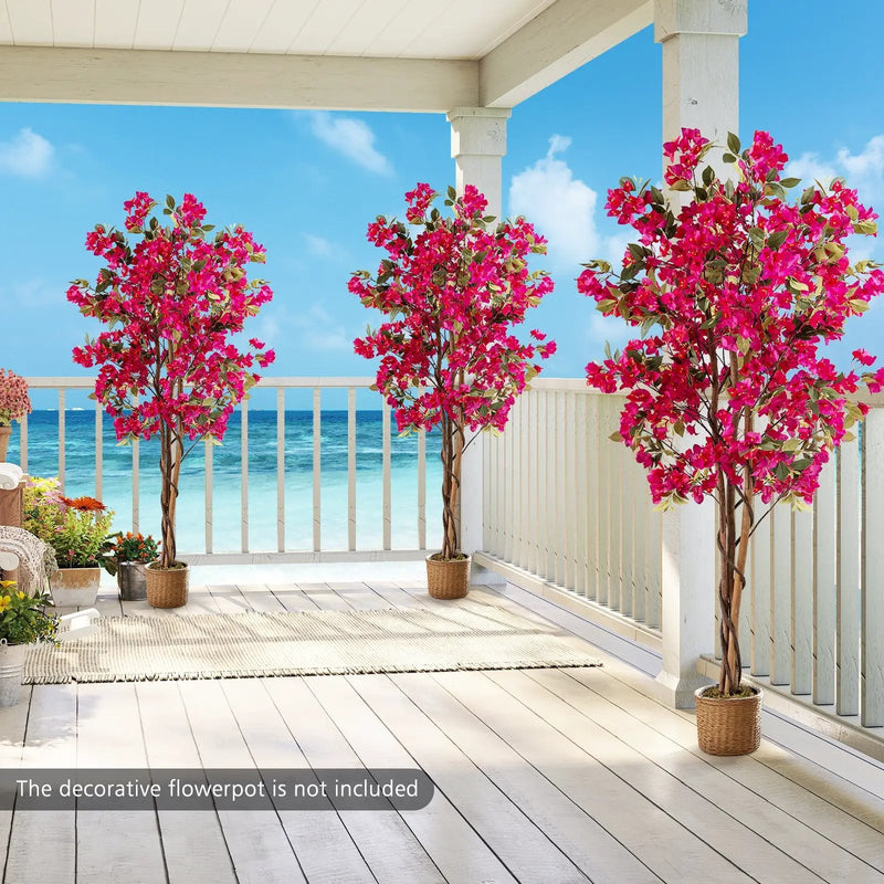 6 Feet Artificial Bougainvillea Tree with 910 Flowers by DirectDeals