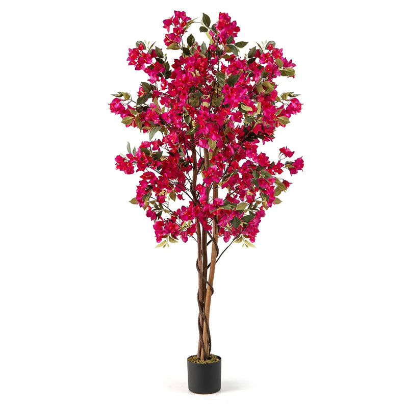 6 Feet Artificial Bougainvillea Tree with 910 Flowers by DirectDeals