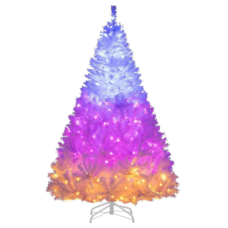 6 Ft Pre-Lit Artificial Christmas Tree with 11 Light Modes by DirectDeals