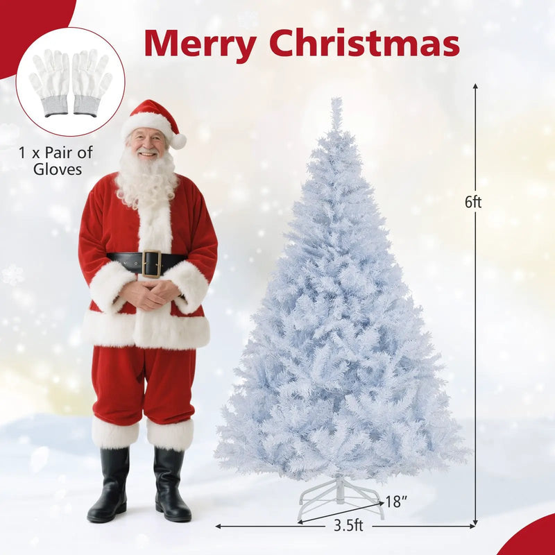 6 Ft Pre-Lit Artificial Christmas Tree with 11 Light Modes by DirectDeals