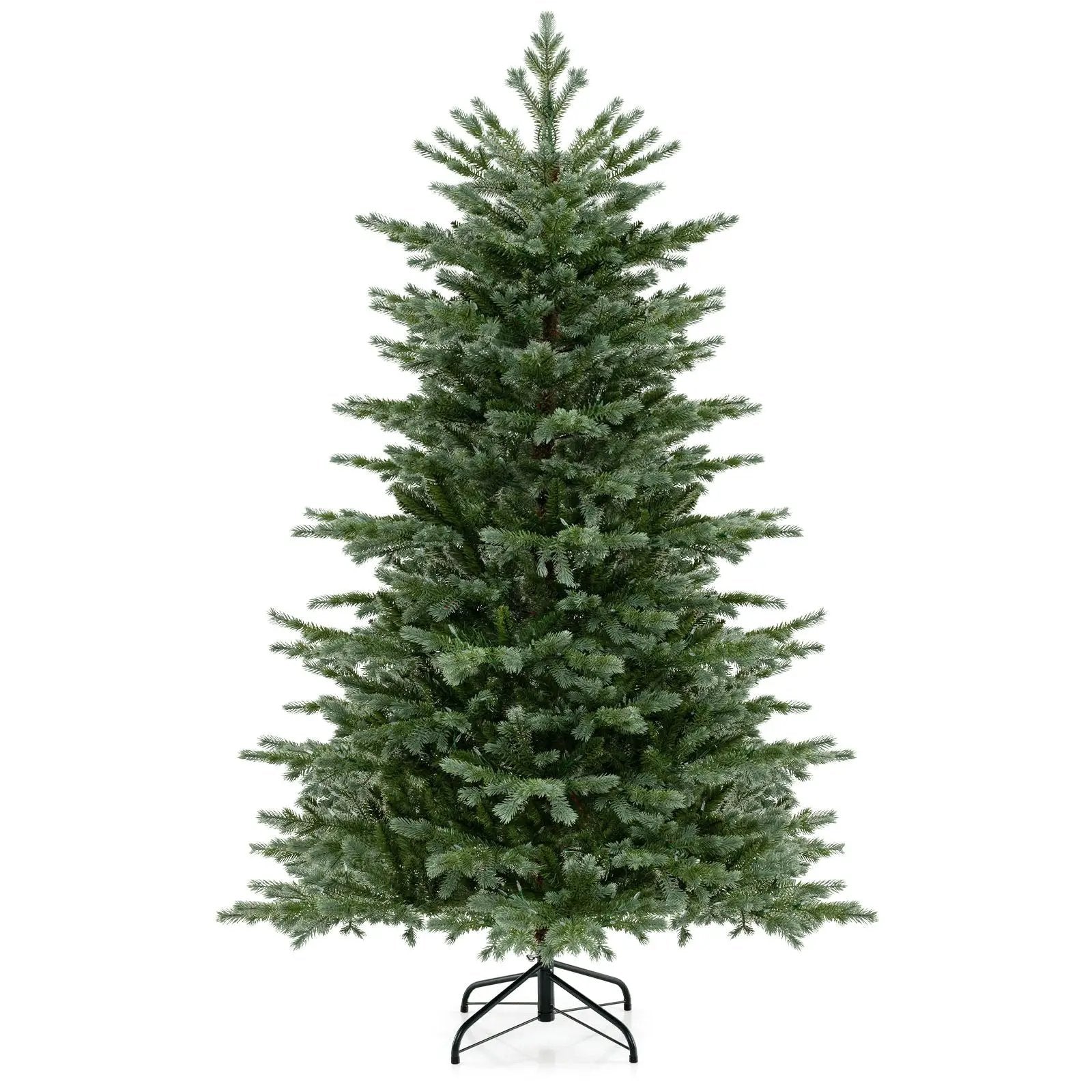 5/6/7 Feet Artificial Christmas Tree with 1426/2116/3156 Lush PVC and 200/300/400 Warm White LED Lights by DirectDeals