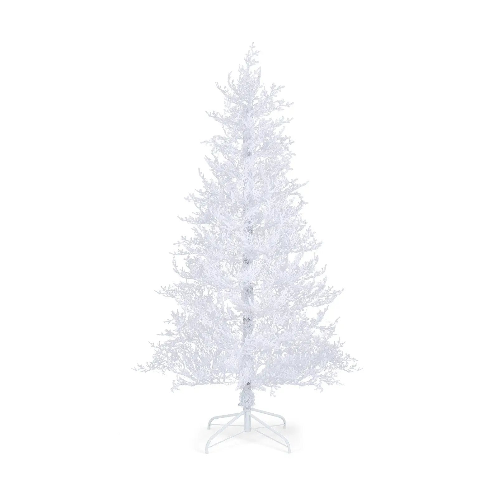 6 Feet Artificial Xmas Tree with 383 PE Branch Tips and 300 LED Lights by DirectDeals