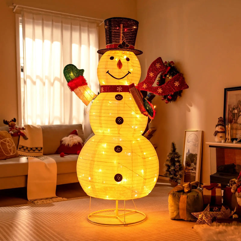 6 Feet Lighted Christmas Snowman with 180 Colorful LED Lights by DirectDeals