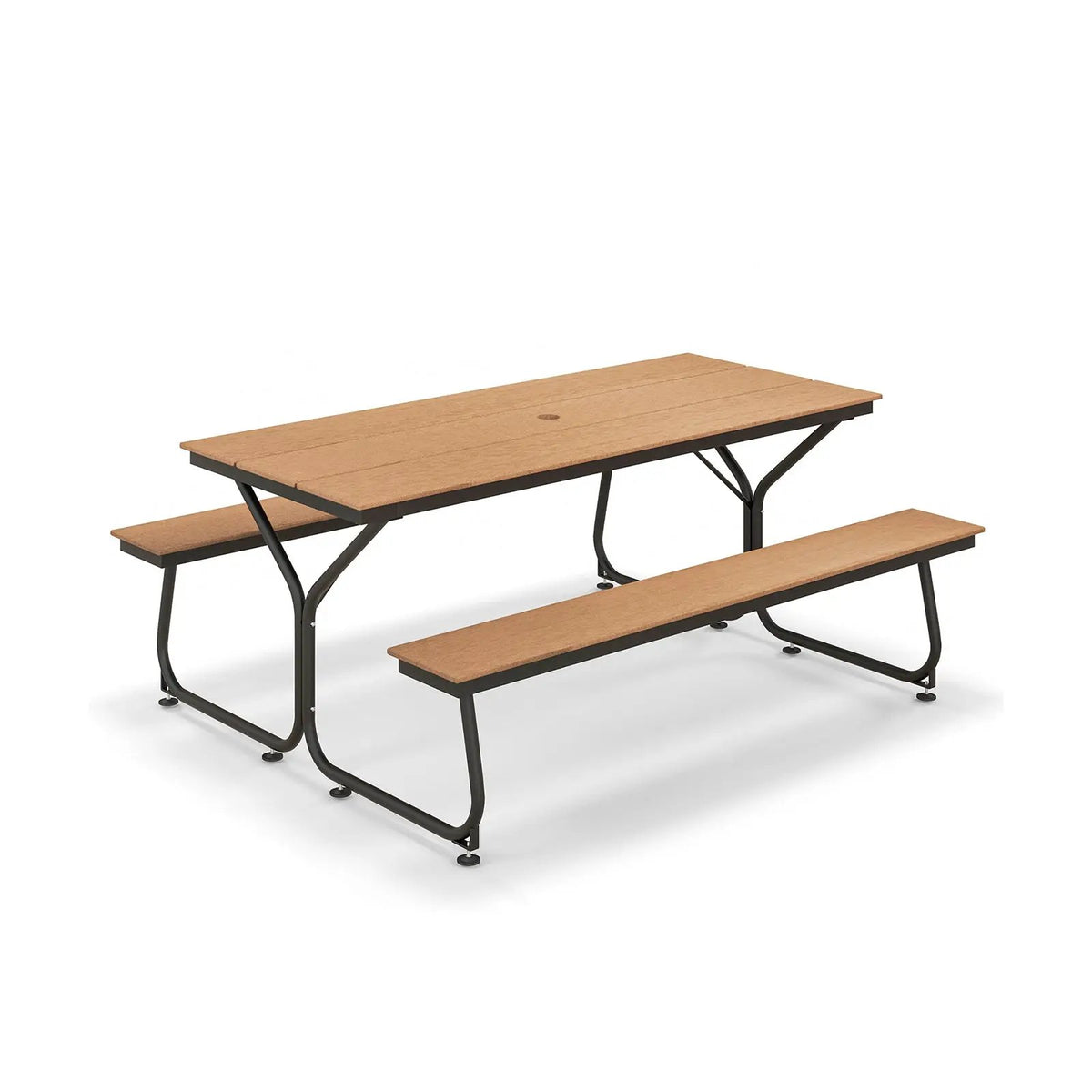 6 Feet Outdoor Picnic Table Bench Set for 6-8 People by DirectDeals
