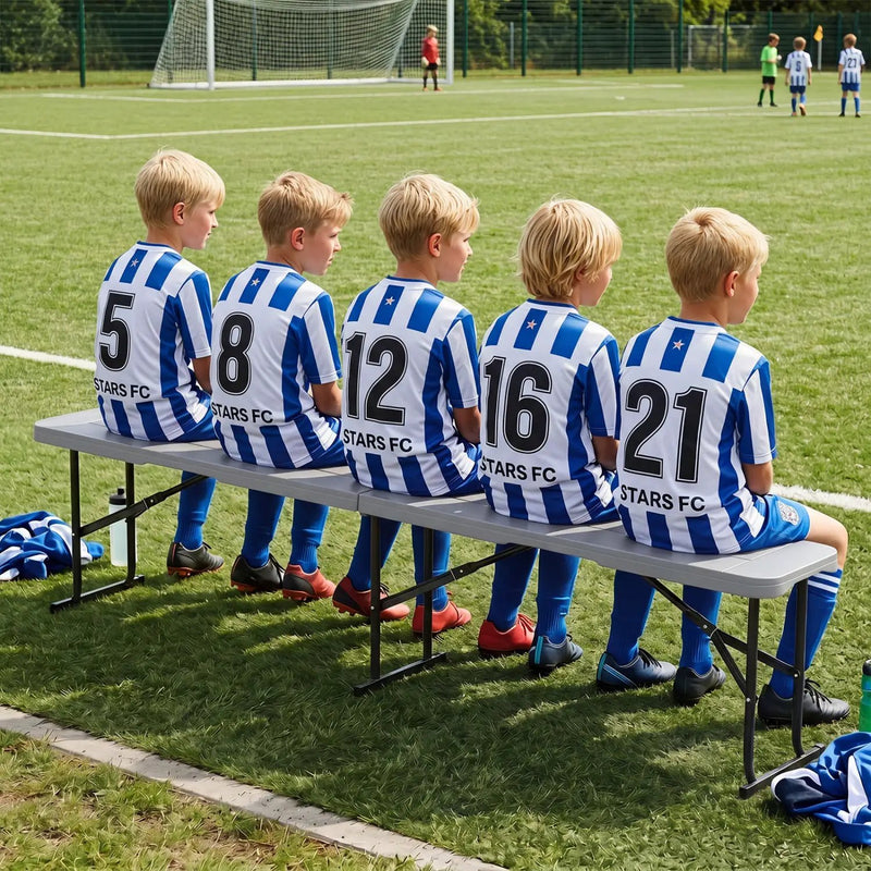 6 Foot Folding Bench with Carrying Handle - 660 lb Capacity by DirectDeals