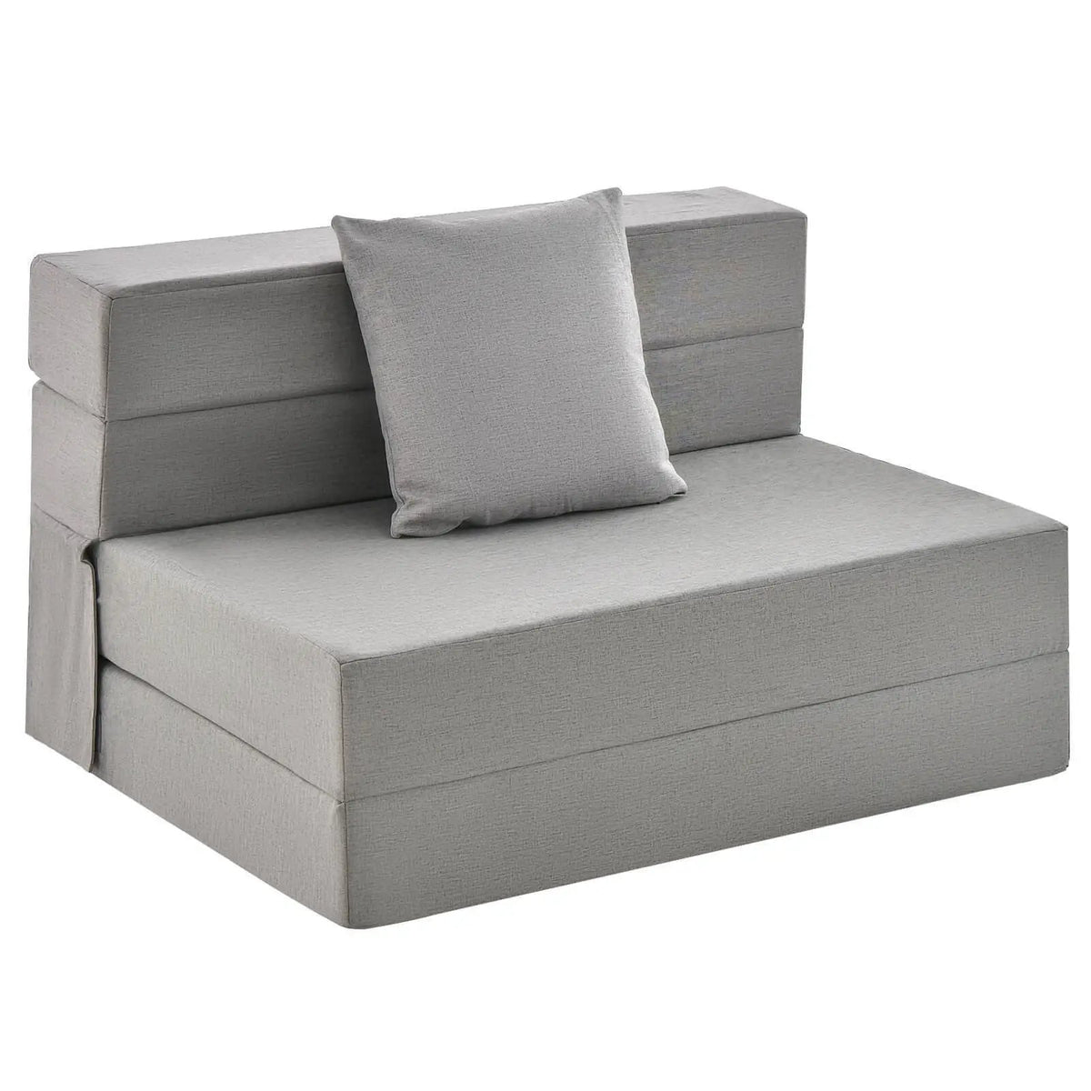 6 Inch Tri-fold Sofa Bed Folding Mattress with Pillow by DirectDeals