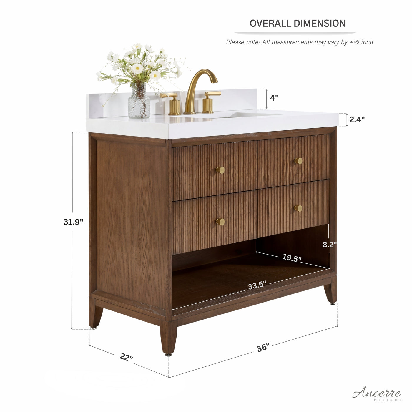 Momo 42" Bath Vanity Set by Ancerre Designs