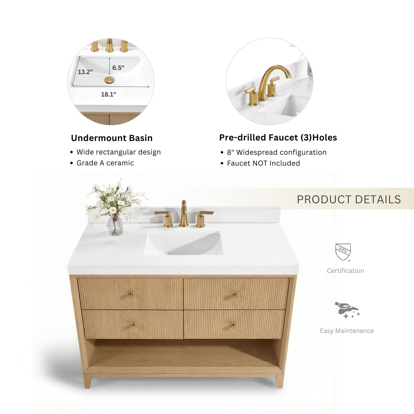 Momo 42" Bath Vanity Set by Ancerre Designs